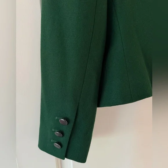 saint laurent vintage green wool jacket - Picture 4 of 6